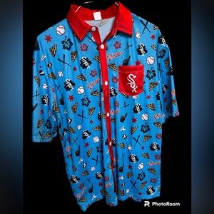 Destroyer Rocks‎ Chicago White Sox Beggar’s Pizza Promotion Hawaiian Shirt XL